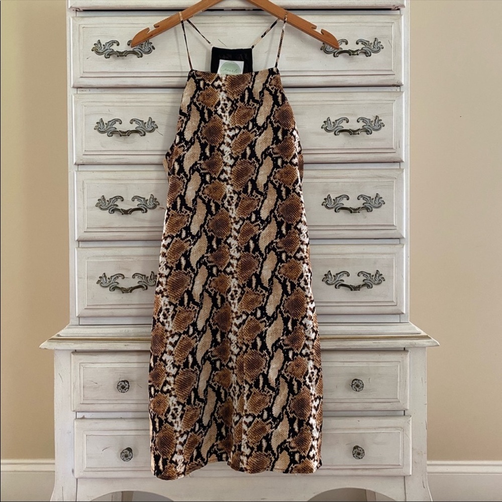 Vici Snakeskin Dress